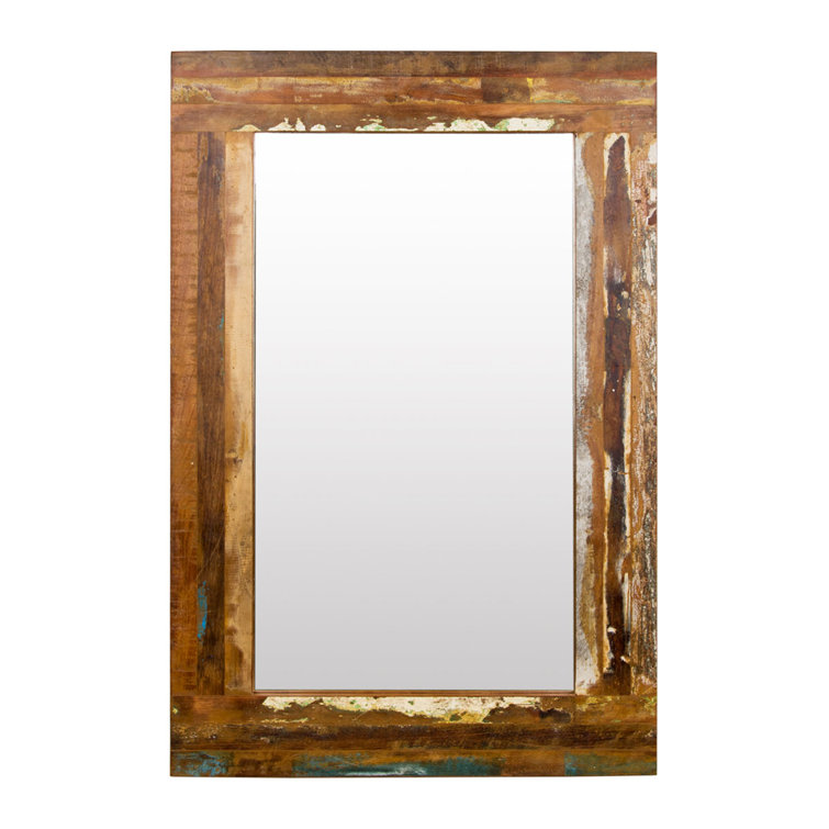 Union Rustic Tampa Rectangle Wood Wall Mirror Wayfair.co.uk